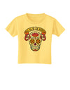 Feliz Dia de los Muertos Calavera Toddler T-Shirt-Toddler T-Shirt-TooLoud-Daffodil-Yellow-2T-Davson Sales