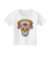 Feliz Dia de los Muertos Calavera Toddler T-Shirt-Toddler T-Shirt-TooLoud-White-2T-Davson Sales