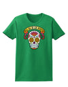 Feliz Dia de los Muertos Calavera Womens Dark T-Shirt-TooLoud-Kelly-Green-X-Small-Davson Sales