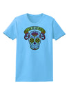 Feliz Dia de los Muertos Calavera Womens T-Shirt-Womens T-Shirt-TooLoud-Aquatic-Blue-X-Small-Davson Sales