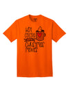 Festive Adult T-Shirt for Enjoying Hot Cocoa and Christmas Movies-Mens T-shirts-TooLoud-Orange-Small-Davson Sales