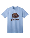 Festive Chestnut-themed Adult T-Shirt for Christmas Celebrations-Mens T-shirts-TooLoud-Light-Blue-Small-Davson Sales