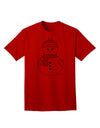 Festive Christmas Adult T-Shirt featuring a Charming Snowman Design - Exclusively from TooLoud-Mens T-shirts-TooLoud-Red-Small-Davson Sales