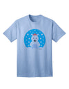 Festive Christmas Adult T-Shirt featuring an Adorable Polar Bear by TooLoud-Mens T-shirts-TooLoud-Light-Blue-Small-Davson Sales