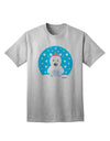 Festive Christmas Adult T-Shirt featuring an Adorable Polar Bear by TooLoud-Mens T-shirts-TooLoud-AshGray-Small-Davson Sales