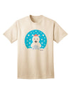 Festive Christmas Adult T-Shirt featuring an Adorable Polar Bear by TooLoud-Mens T-shirts-TooLoud-Natural-Small-Davson Sales