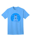 Festive Christmas Adult T-Shirt featuring an Adorable Polar Bear by TooLoud-Mens T-shirts-TooLoud-Aquatic-Blue-Small-Davson Sales