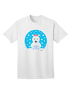 Festive Christmas Adult T-Shirt featuring an Adorable Polar Bear by TooLoud-Mens T-shirts-TooLoud-White-Small-Davson Sales