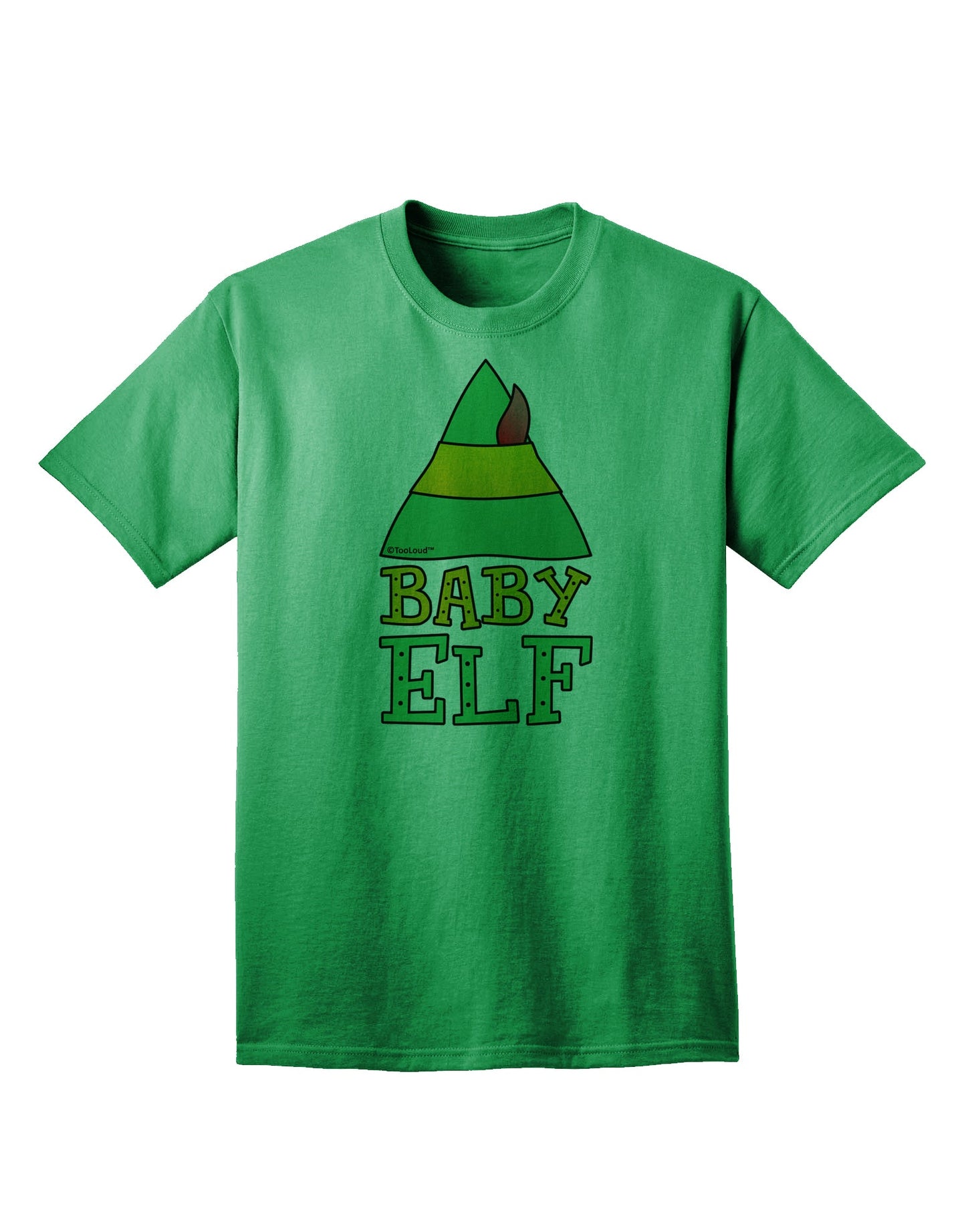 Festive Christmas Ensemble: Elf Family - Baby Elf Adult T-Shirt by TooLoud-Mens T-shirts-TooLoud-Kelly-Green-Small-Davson Sales
