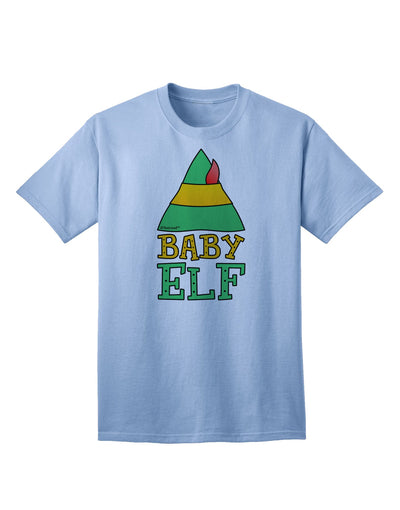 Festive Christmas Ensemble: Elf Family - Baby Elf Adult T-Shirt by TooLoud-Mens T-shirts-TooLoud-Light-Blue-Small-Davson Sales