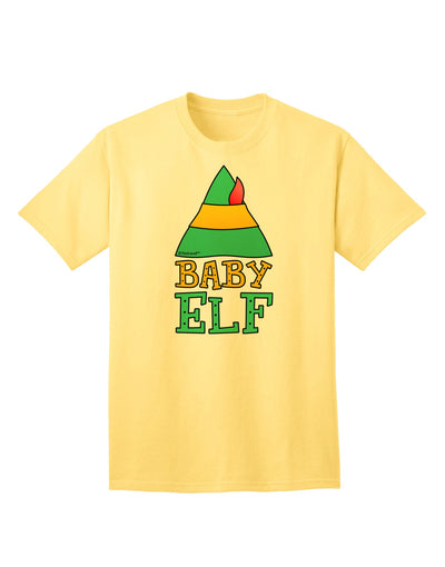 Festive Christmas Ensemble: Elf Family - Baby Elf Adult T-Shirt by TooLoud-Mens T-shirts-TooLoud-Yellow-Small-Davson Sales