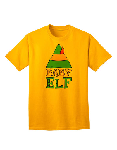 Festive Christmas Ensemble: Elf Family - Baby Elf Adult T-Shirt by TooLoud-Mens T-shirts-TooLoud-Gold-Small-Davson Sales