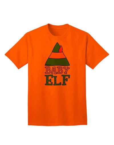 Festive Christmas Ensemble: Elf Family - Baby Elf Adult T-Shirt by TooLoud-Mens T-shirts-TooLoud-Orange-Small-Davson Sales