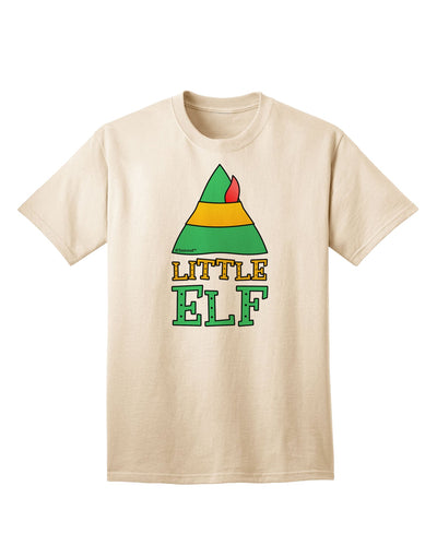 Festive Christmas Ensemble: Elf Family - Little Elf Adult T-Shirt by TooLoud-Mens T-shirts-TooLoud-Natural-Small-Davson Sales