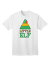 Festive Christmas Ensemble: Elf Family - Little Elf Adult T-Shirt by TooLoud-Mens T-shirts-TooLoud-White-Small-Davson Sales