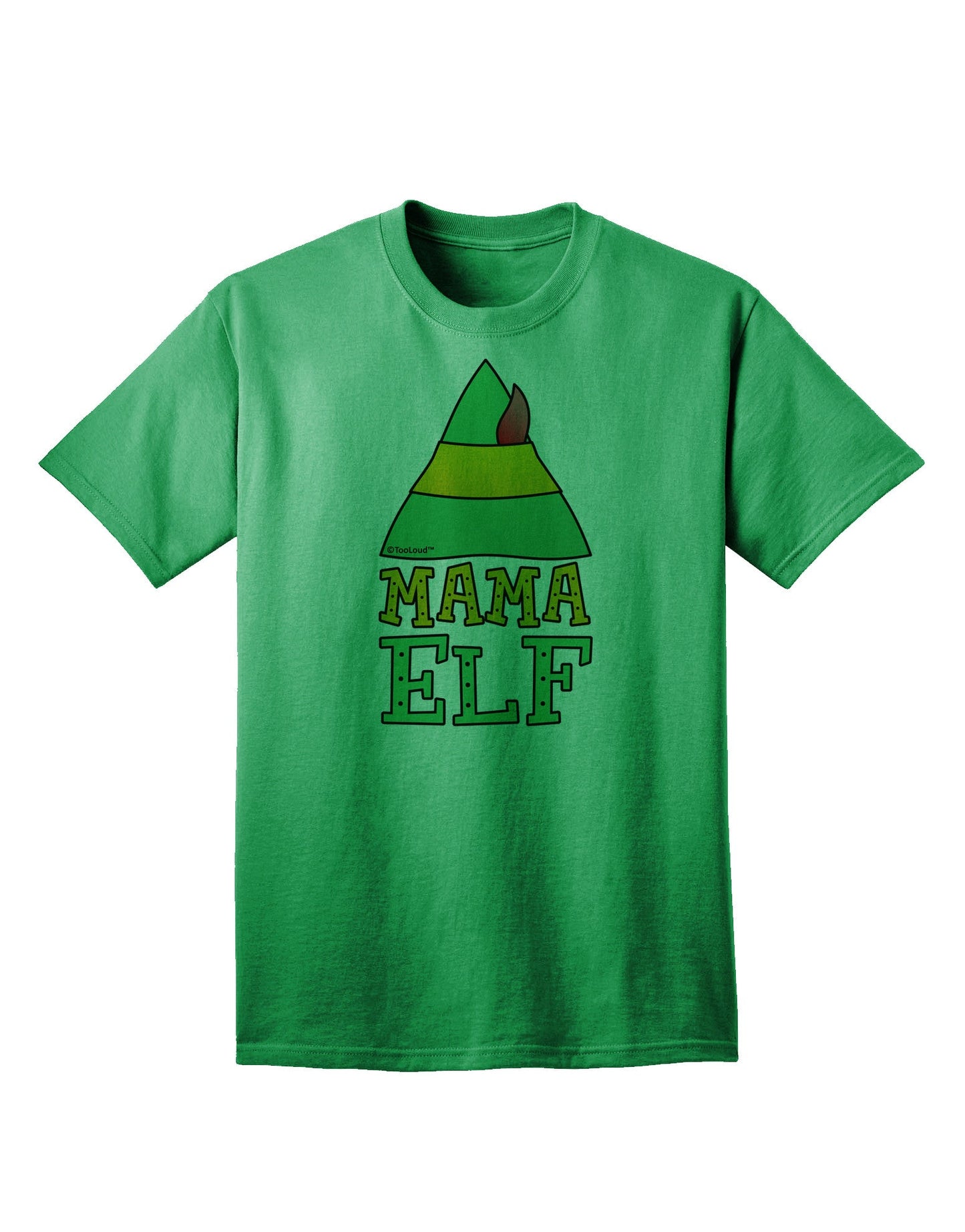 Festive Christmas Ensemble: Mama Elf Adult T-Shirt for Elf Family-Mens T-shirts-TooLoud-Kelly-Green-Small-Davson Sales
