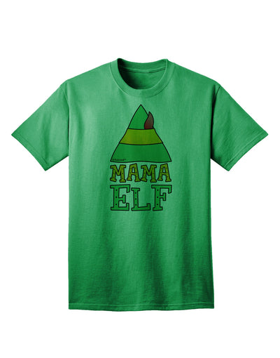 Festive Christmas Ensemble: Mama Elf Adult T-Shirt for Elf Family-Mens T-shirts-TooLoud-Kelly-Green-Small-Davson Sales