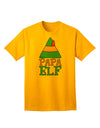 Festive Christmas Ensemble: Papa Elf Adult T-Shirt - Perfect for Coordinated Elf Family Looks-Mens T-shirts-TooLoud-Gold-Small-Davson Sales