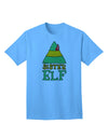 Festive Christmas Ensemble: Sister Elf Adult T-Shirt with Coordinated Elf Family Design-Mens T-shirts-TooLoud-Aquatic-Blue-Small-Davson Sales