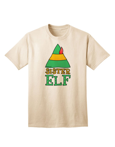 Festive Christmas Ensemble: Sister Elf Adult T-Shirt with Coordinated Elf Family Design-Mens T-shirts-TooLoud-Natural-Small-Davson Sales