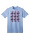 Festive Christmas Red and Green Houndstooth Adult T-Shirt - A Holiday Essential-Mens T-shirts-TooLoud-Light-Blue-Small-Davson Sales