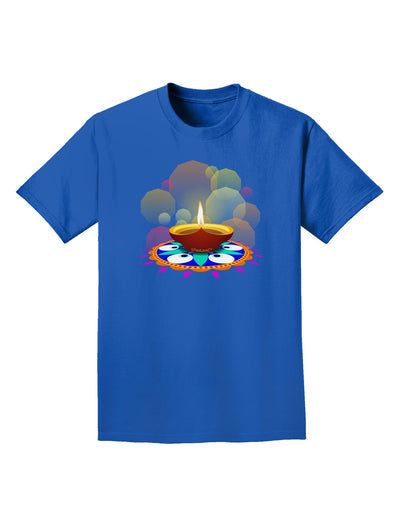 Festive Diya and Rangoli Adult Dark T-Shirt-Mens T-Shirt-TooLoud-Royal-Blue-Small-Davson Sales