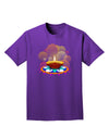 Festive Diya and Rangoli Adult Dark T-Shirt-Mens T-Shirt-TooLoud-Purple-Small-Davson Sales