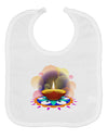 Festive Diya and Rangoli Baby Bib by