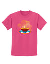 Festive Diya and Rangoli Childrens Dark T-Shirt-Childrens T-Shirt-TooLoud-Sangria-X-Small-Davson Sales