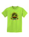 Festive Diya and Rangoli Childrens T-Shirt-Childrens T-Shirt-TooLoud-Lime-Green-X-Small-Davson Sales