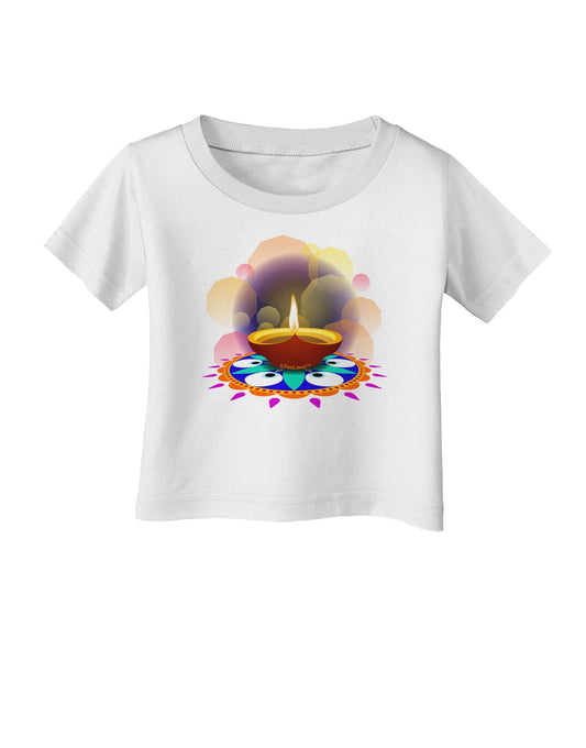 Festive Diya and Rangoli Infant T-Shirt-Infant T-Shirt-TooLoud-White-06-Months-Davson Sales