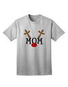 Festive Family Christmas Collection: Reindeer-themed Mom Adult T-Shirt by TooLoud-Mens T-shirts-TooLoud-AshGray-Small-Davson Sales