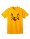 Festive Family Christmas Collection: Reindeer-themed Mom Adult T-Shirt by TooLoud-Mens T-shirts-TooLoud-Gold-Small-Davson Sales