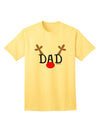 Festive Family Christmas Ensemble: Reindeer-themed Dad Adult T-Shirt by TooLoud-Mens T-shirts-TooLoud-Yellow-Small-Davson Sales