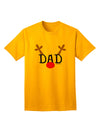 Festive Family Christmas Ensemble: Reindeer-themed Dad Adult T-Shirt by TooLoud-Mens T-shirts-TooLoud-Gold-Small-Davson Sales