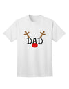 Festive Family Christmas Ensemble: Reindeer-themed Dad Adult T-Shirt by TooLoud-Mens T-shirts-TooLoud-White-Small-Davson Sales
