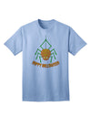 Festive Halloween Adult T-Shirt featuring Adorable Pumpkin Spider-Mens T-shirts-TooLoud-Light-Blue-Small-Davson Sales