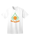 Festive Halloween Adult T-Shirt featuring Adorable Pumpkin Spider-Mens T-shirts-TooLoud-White-Small-Davson Sales