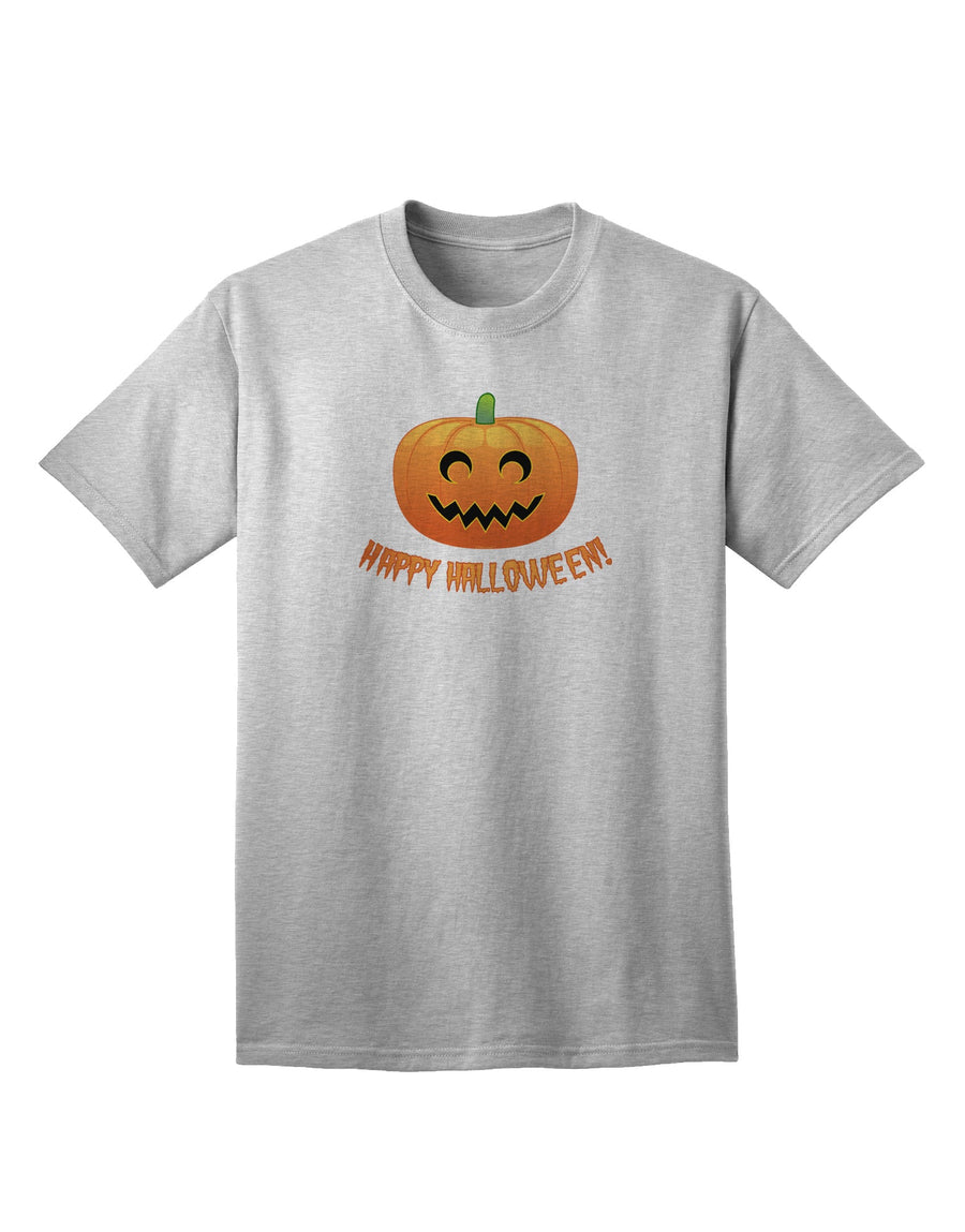 Festive Halloween Jack-o-lantern Adult T-Shirt for a Joyful Celebration-Mens T-shirts-TooLoud-White-Small-Davson Sales