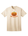 Festive Halloween Jack-o-lantern Adult T-Shirt for a Joyful Celebration-Mens T-shirts-TooLoud-Natural-Small-Davson Sales