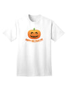 Festive Halloween Jack-o-lantern Adult T-Shirt for a Joyful Celebration-Mens T-shirts-TooLoud-White-Small-Davson Sales