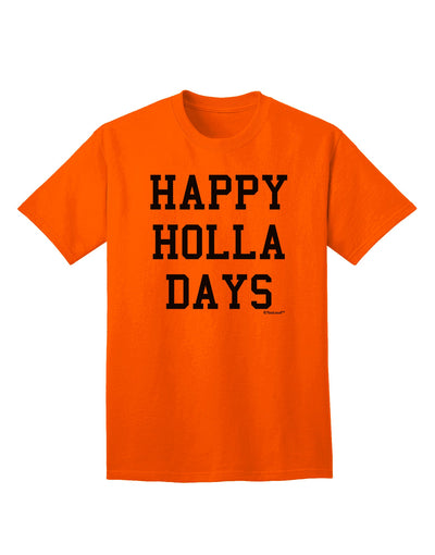 Festive Holiday Text Adult T-Shirt by TooLoud-Mens T-shirts-TooLoud-Orange-Small-Davson Sales