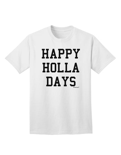 Festive Holiday Text Adult T-Shirt by TooLoud-Mens T-shirts-TooLoud-White-Small-Davson Sales