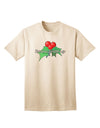 Festive Holly Seasons Greetings Adult T-Shirt by TooLoud-Mens T-shirts-TooLoud-Natural-Small-Davson Sales