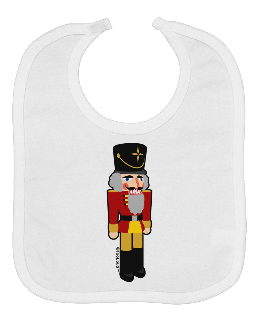 Festive Nutcracker - No Text Baby Bib by