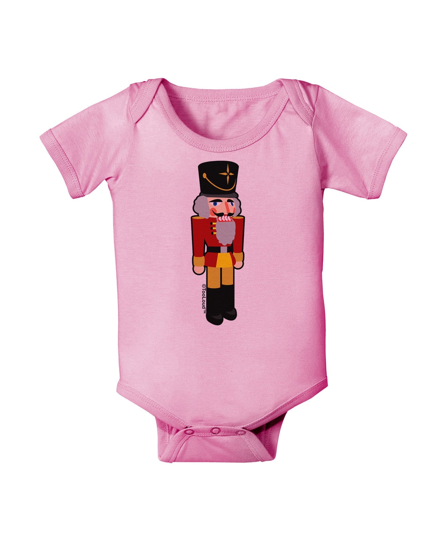Festive Nutcracker - No Text Baby Romper Bodysuit by-Baby Romper-TooLoud-Pink-06-Months-Davson Sales