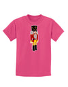 Festive Nutcracker - No Text Childrens Dark T-Shirt-Childrens T-Shirt-TooLoud-Sangria-X-Small-Davson Sales