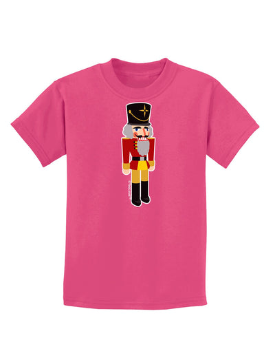 Festive Nutcracker - No Text Childrens Dark T-Shirt-Childrens T-Shirt-TooLoud-Sangria-X-Small-Davson Sales