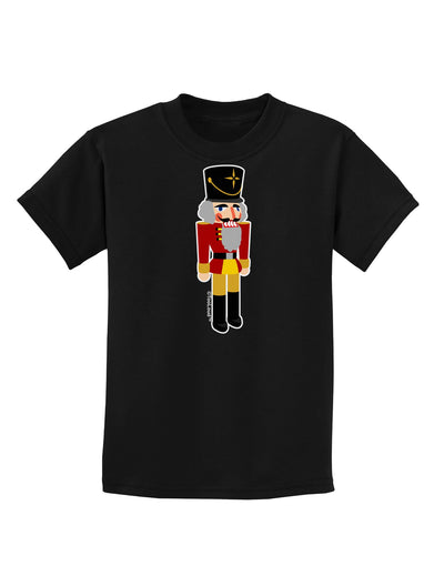 Festive Nutcracker - No Text Childrens Dark T-Shirt-Childrens T-Shirt-TooLoud-Black-X-Small-Davson Sales