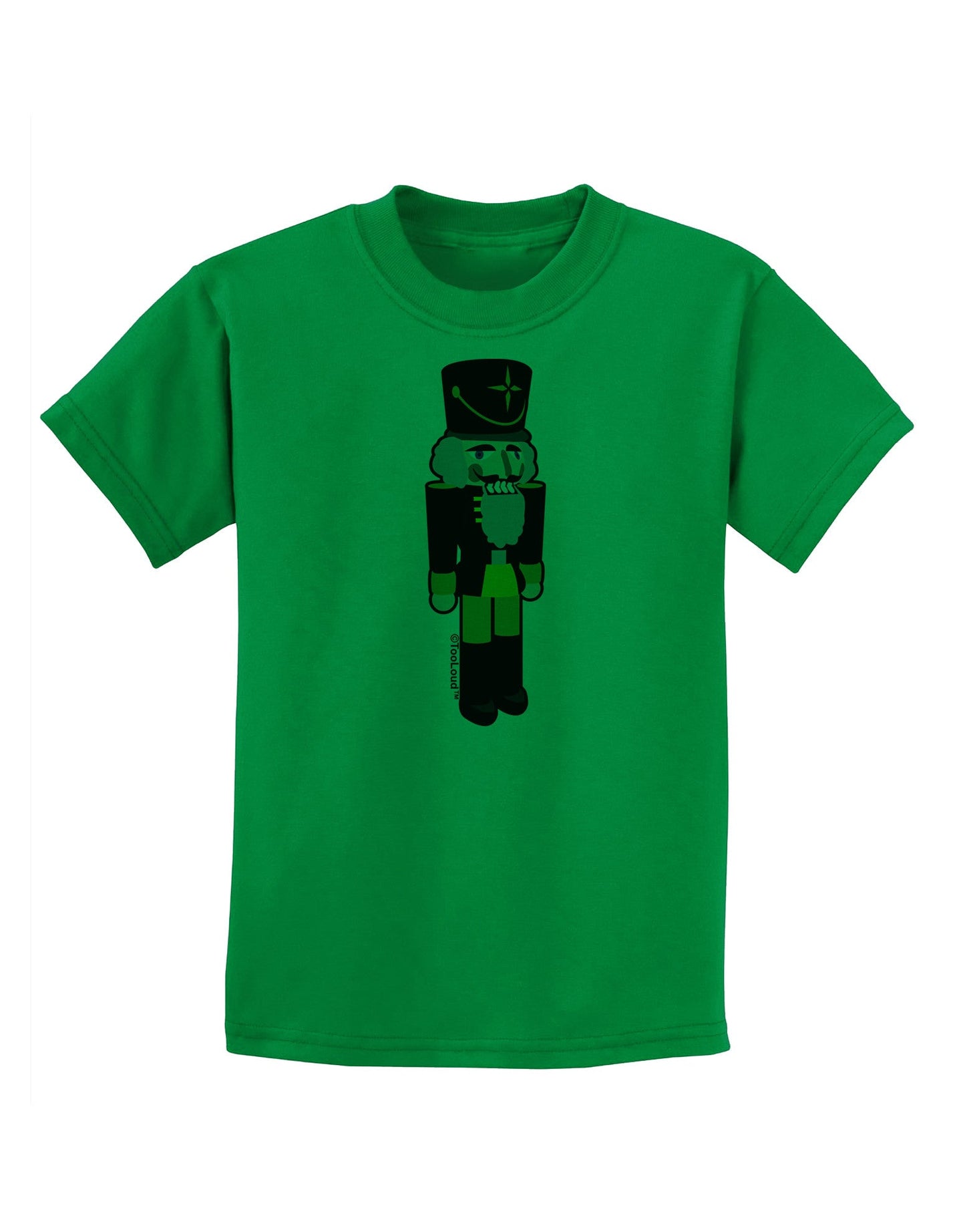 Festive Nutcracker - No Text Childrens T-Shirt-Childrens T-Shirt-TooLoud-Kelly-Green-X-Small-Davson Sales
